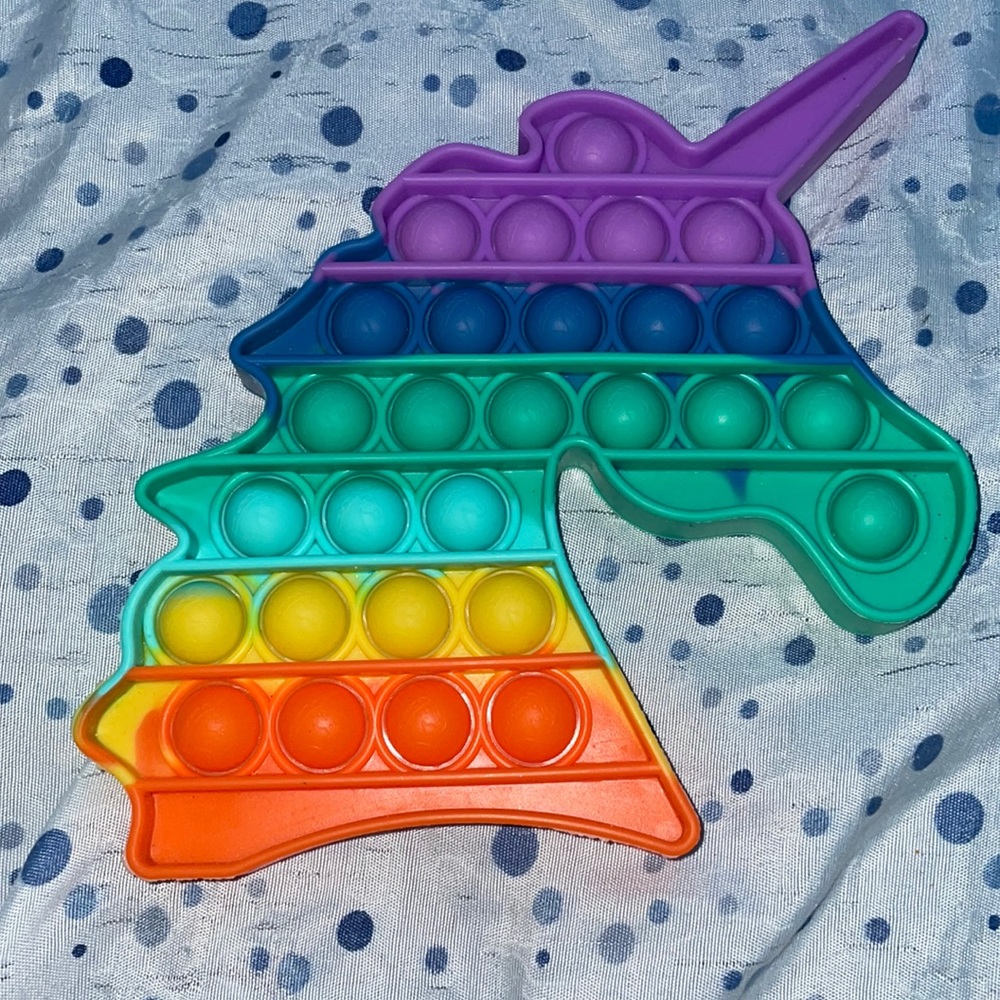 Rainbow unicorn pop it